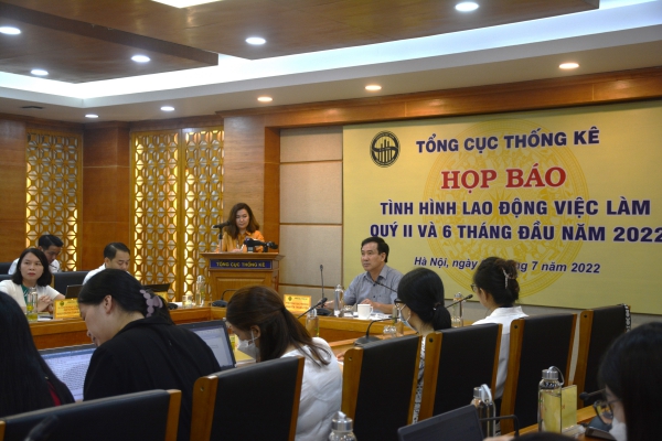 Tổng cục Thống kê họp báo công bố Báo cáo Lao động việc làm Quý II/2022 1