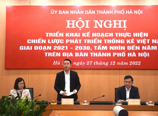 Hội nghị triển khai kế hoạch thực hiện Chiến lược phát triển Thống kê Việt Nam giai đoạn 2021-2030, tầm nhìn đến năm 2045 trên địa bàn Thành phố Hà Nội 2