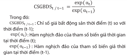 Phương pháp tính chỉ số giá bất động sản ở Việt Nam 2