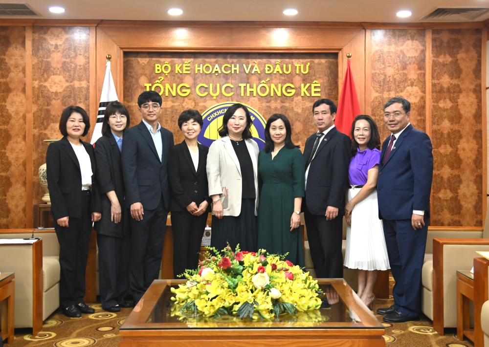 Tổng cục Thống kê tiếp xã giao Đoàn Cơ quan Thống kê Hàn Quốc và Tổng kết Dự án Hàn Quốc năm 2024 1
