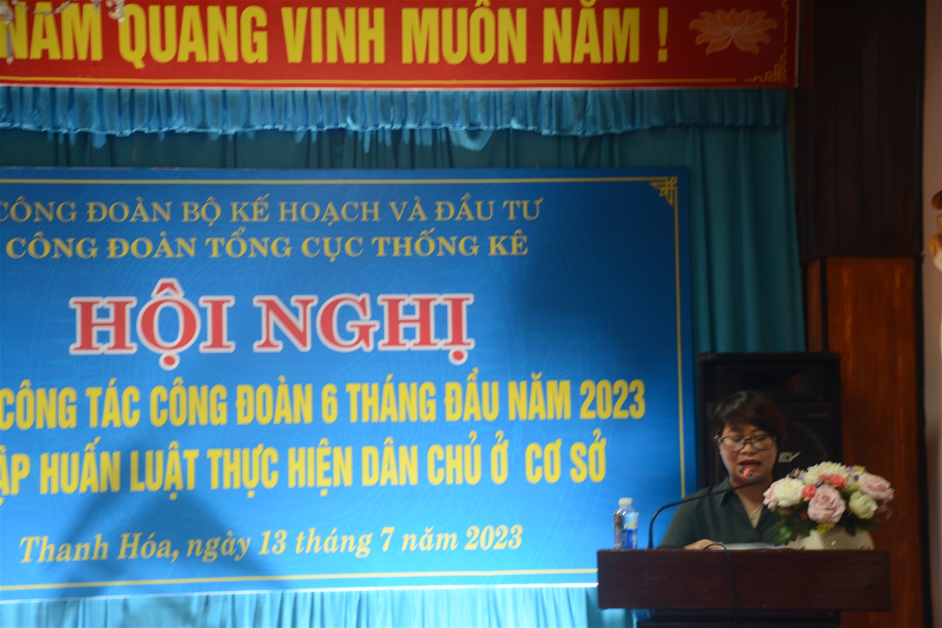 Công đoàn Tổng cục Thống kê sơ kết công tác công đoàn 6 tháng đầu năm, triển khai kế hoạch công tác 6 tháng cuối năm 2023 và tập huấn công tác công đoàn 8