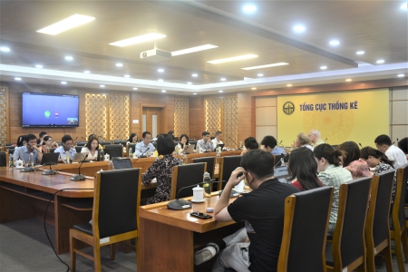 Phó Tổng cục trưởng Tổng cục Thống kê  Lê Trung Hiếu tiếp xã giao  đoàn chuyên gia Đan Mạch 2