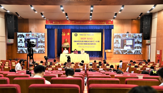Tổng cục Thống kê họp báo Tình hình kinh tế-xã hội  quý II và 6 tháng đầu năm 2024 3