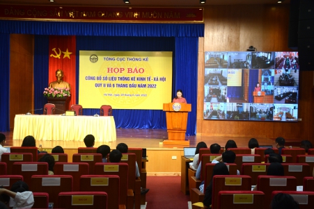 Họp báo công bố số liệu thống kê tình hình kinh tế - xã hội quý II và 6 tháng đầu năm 2022 2