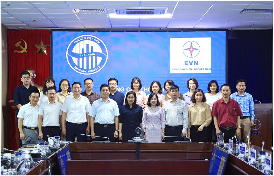 Lãnh đạo EVN làm việc với Tổng cục Thống kê về công tác dữ liệu 1