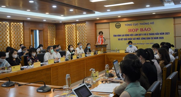 Họp báo tình hình lao động việc làm quý II và 6 tháng đầu năm 2021 và kết quả khảo sát mức sống dân cư năm 2020 1