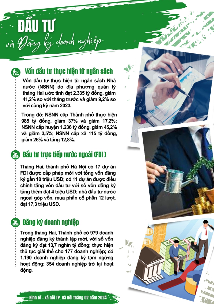 Tình hình kinh tế - xã hội thành phố Hà Nội tháng 02/2024 3