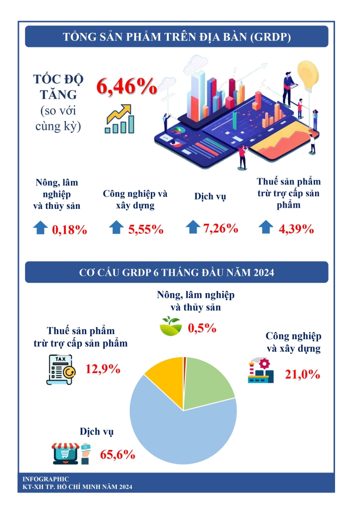 Một số chỉ tiêu kinh tế - xã hội thành phố Hồ Chí Minh 6 tháng đầu năm 1