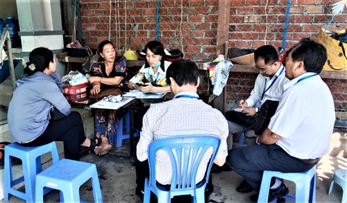 Phó Tổng cục trưởng TCTK Lê Trung Hiếu làm việc với Cục Thống kê tỉnh Bến Tre về công tác giám sát điều tra DSGK 2024 5