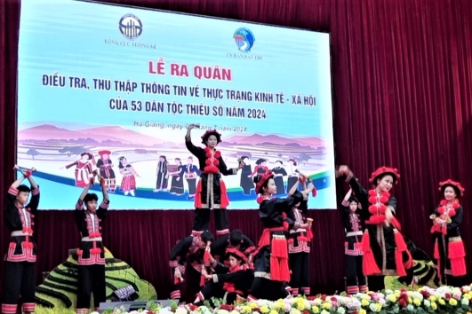 Lễ ra quân Điều tra, thu thập thông tin về thực trạng kinh tế - xã hội  của 53 dân tộc thiểu số năm 2024 tại Hà Giang 8