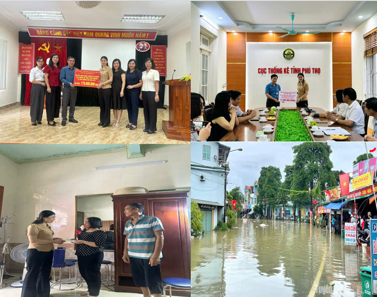 Lãnh đạo Tổng cục Thống kê thăm hỏi, chia sẻ với gia đình các công chức và người lao động bị thiệt hại do cơn bão số 3 3