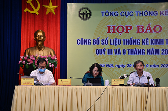 Họp báo công bố số liệu thống kê kinh tế - xã hội quý III và 9 tháng đầu năm 2021 1