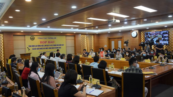 Họp báo tình hình lao động việc làm quý II và 6 tháng đầu năm 2021 và kết quả khảo sát mức sống dân cư năm 2020 2