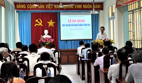 Lễ ra quân Điều tra Dân số và Nhà ở giữa kỳ năm 2025 tại tỉnh Tiền Giang 2