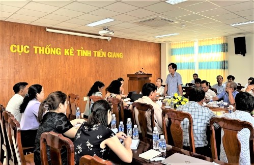 Phó Tổng cục trưởng Tổng cục Thống kê Đỗ Thị Ngọc và đoàn công tác làm việc về Điều tra thí điểm Tổng điều tra Nông thôn, nông nghiệp năm 2025 tại tỉnh Tiền Giang 3