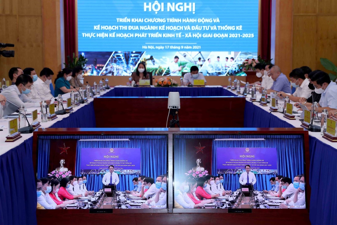 Hội nghị triển khai Chương trình hành động và Kế hoạch thi đua ngành Kế hoạch và Đầu tư và Thống kê thực hiện Kế hoạch phát triển kinh tế - xã hội giai đoạn 2021-2025 1