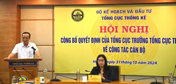 Hội nghị công bố quyết định về công tác cán bộ của Tổng cục Thống kê 2