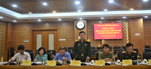 Tổng cục Thống kê làm việc  với Hội đồngGiáo dục quốc phòng và an ninh quận Đống Đa 2