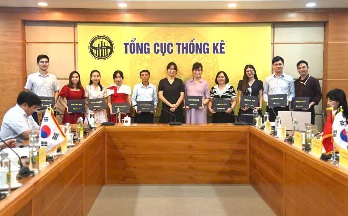Tổng cục Thống kê tổ chức Lễ Bế giảng 2 khóa đào tạo thuộc Dự án Hàn Quốc năm 2024 1
