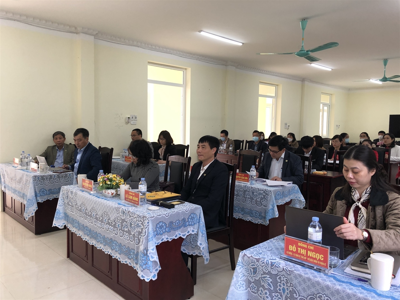 Đoàn công tác Tổng cục Thống kê làm việc với Cục Thống kê tỉnh Lai Châu 1