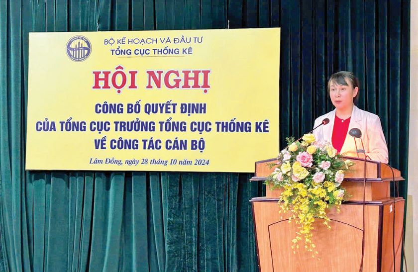 Hội nghị công bố quyết định của Tổng cục trưởng Tổng cục Thống kê về công tác cán bộ Cục Thống kê tỉnh Lâm Đồng 3