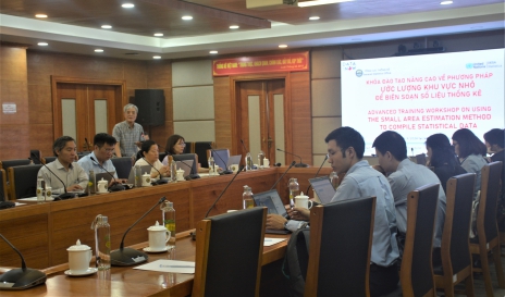 Tổng cục Thống kê tổ chức khóa đào tạo nâng cao về phương pháp ước lượng khu vực nhỏ để biên soạn số liệu thống kê 1