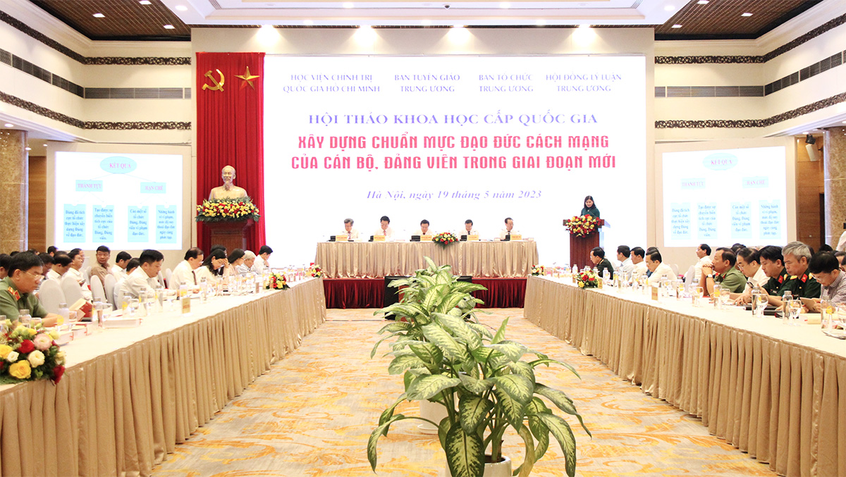 Hội thảo khoa học quốc gia về xây dựng chuẩn mực đạo đức cách mạng của cán bộ, đảng viên trong giai đoạn mới 1
