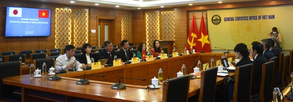 Tổng cục Thống kê tiếp và làm việc với Đoàn cơ quan Thống kê Nhật Bản 2