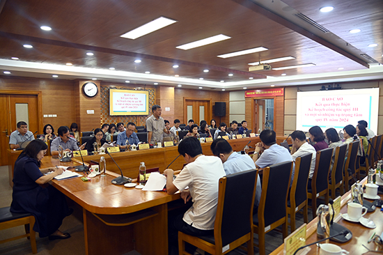 Tổng cục Thống kê công bố quyết định bổ nhiệm các Phó Vụ trưởng và tương đương và họp giao ban cấp Vụ quý III/2024 2