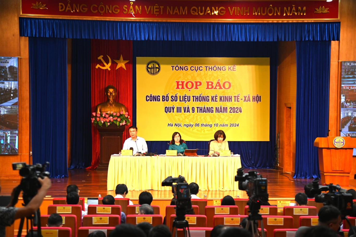 Tổng cục Thống kê họp báo công bố số liệu thống kê kinh tế - xã hội quý III và 9 tháng năm 2024   2