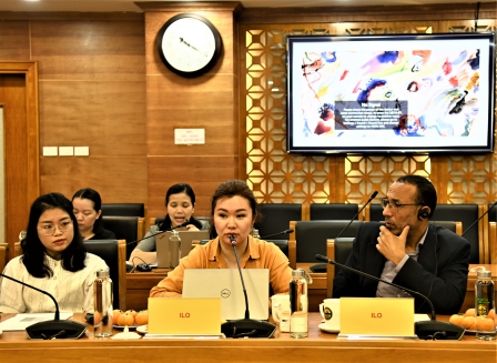 Kết quả làm việc với chuyên gia ILO về việc xây dựng báo cáo đánh giá dữ liệu về đo lường năng suất lao động 1