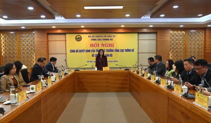Hội nghị công bố Quyết định của Tổng cục trưởng TCTK về công tác cán bộ Vụ Pháp chế và Thanh tra thống kê 1