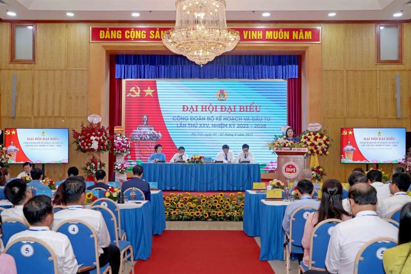 Đại hội đại biểu Công đoàn Bộ Kế hoạch và Đầu tư lần thứ XXV, nhiệm kỳ 2023-2028 2