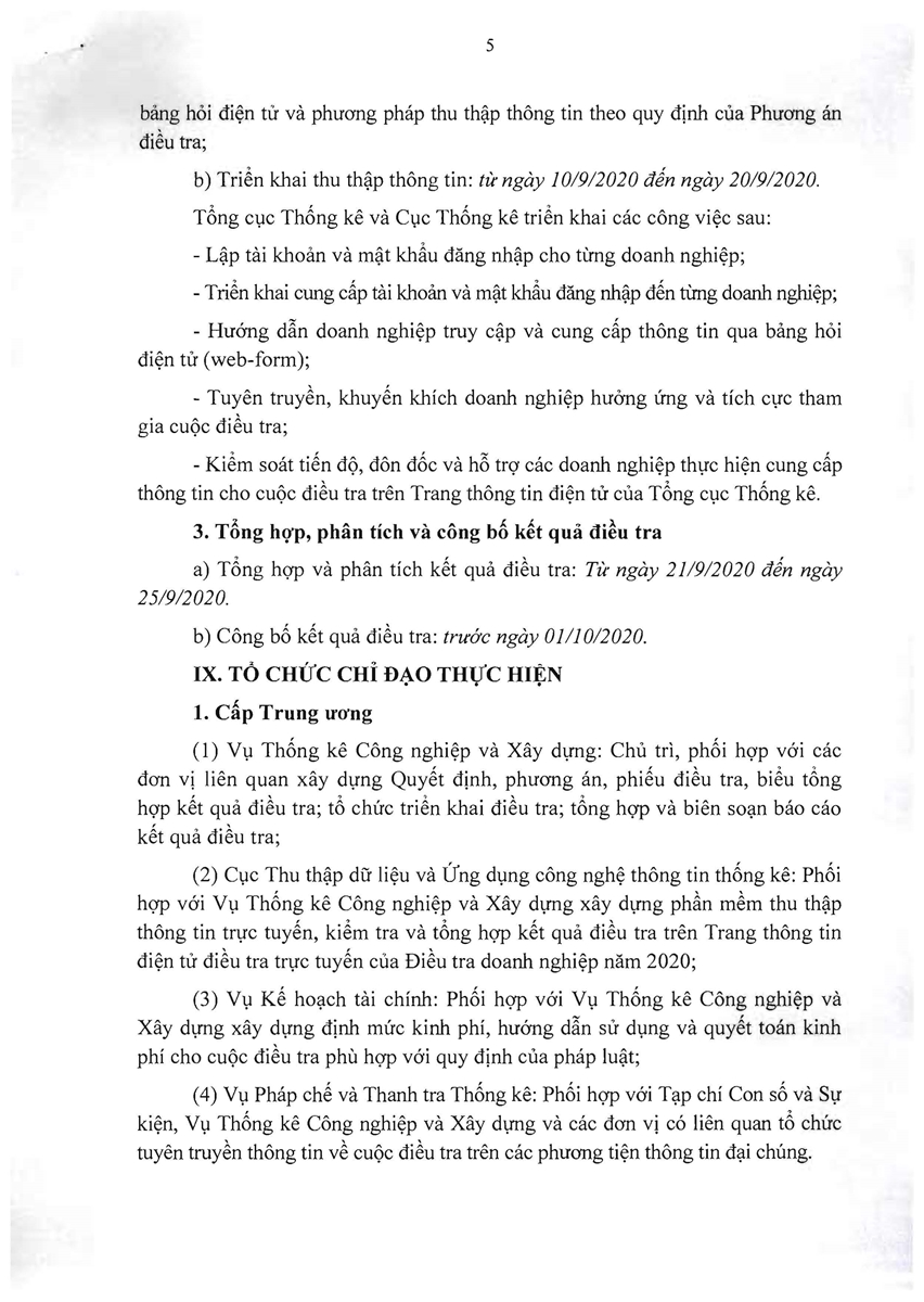 Phương án điều tra đôt xuất đánh giá tác động của dịch Covid-19 đến hoạt động sản xuất kinh doanh của doanh nghiệp 12