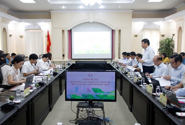Đoàn công tác Tổng cục Thống kê làm việc với tỉnh Đồng Tháp 2