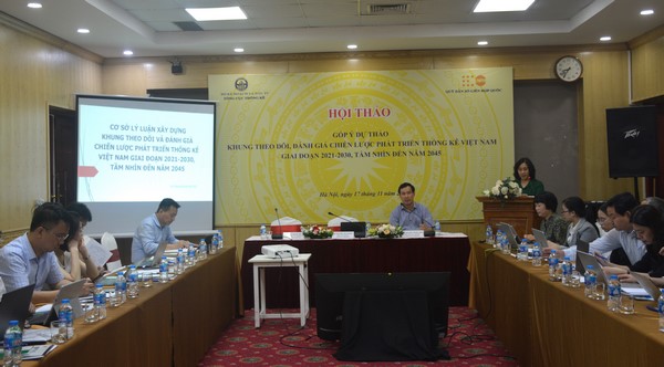 Hội thảo Góp ý Dự thảo Khung theo dõi, đánh giá Chiến lược phát triển Thống kê Việt Nam giai đoạn 2021-2030, tầm nhìn 2045