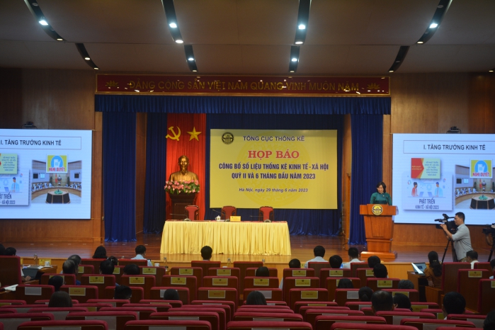 Tổng cục Thống kê họp báo công bố số liệu thống kê kinh tế - xã hội quý II và 6 tháng đầu năm 2023 2