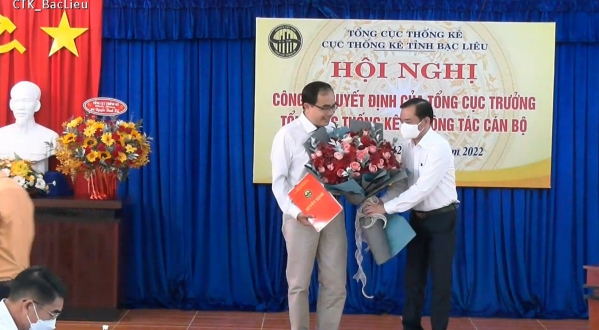 Hội nghị Công bố Quyết định bổ nhiệm Cục trưởng Cục Thống kê Bạc Liêu   1
