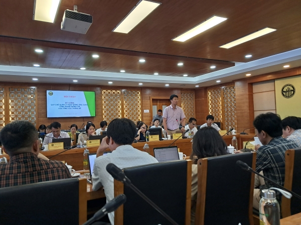 Hội thảo xin ý kiến dự thảo đề cương Quy chế quản lý hoạt động ứng dụng công nghệ thông tin của Tổng Cục Thống Kê 1