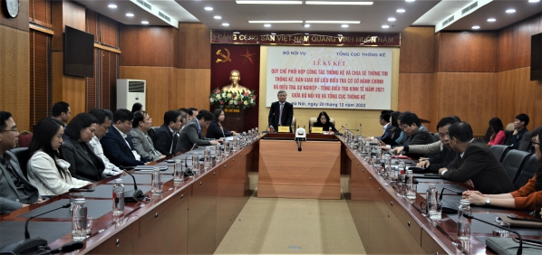 Lễ ký kết Quy chế phối hợp công tác thống kê và chia sẻ thông tin thống kê; Bàn giao Cơ sở dữ liệu vi mô giữa Bộ Nội vụ và Tổng cục Thống kê 1
