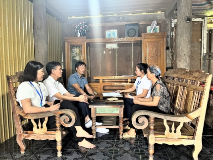Phó Tổng cục trưởng TCTK Lê Trung Hiếu giám sát thu thập thông tin Điều tra 53 dân tộc thiểu số năm 2024 tại tỉnh Thái Nguyên 2