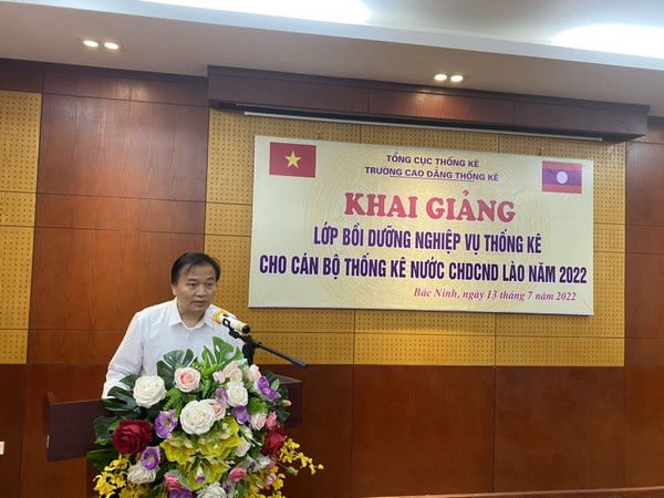 Khai giảng lớp bồi dưỡng nghiệp vụ thống kê cho cán bộ thống kê nước CHDCND Lào năm 2022 1