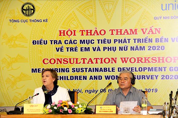 Hội thảo tham vấn điều tra các mục tiêu phát triển bền vững về trẻ em và phụ nữ năm 2020 2