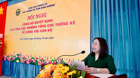 Công bố quyết định về công tác cán bộ Cục Thống kê tỉnh Bình Dương 3