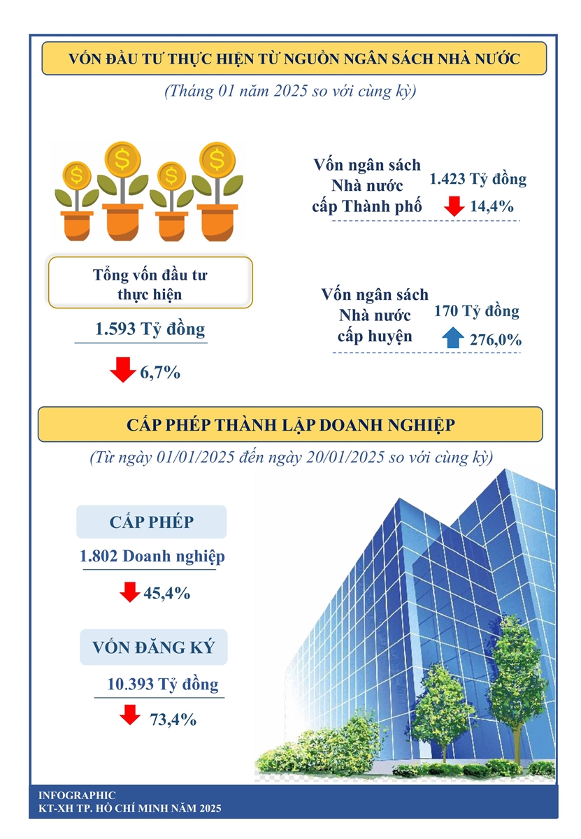 Một số chỉ tiêu kinh tế - xã hội thành phố Hồ Chí Minh 01/2025 2