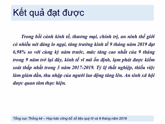Inforgraphic về Tổng quan kinh tế - xã hội Việt Nam quý III và 9 tháng năm 2019 2