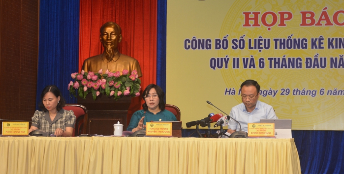 Tổng cục Thống kê họp báo công bố số liệu thống kê kinh tế - xã hội quý II và 6 tháng đầu năm 2023 1