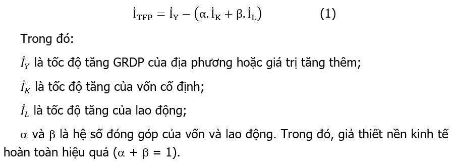 Đánh giá đóng góp của năng suất các nhân tố tổng hợp vào tăng trưởng kinh tế tỉnh Thái Bình giai đoạn 2021-2025 6