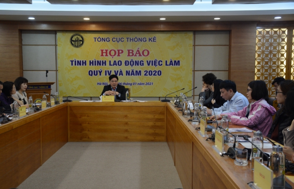Tổng cục Thống kê tổ chức Họp báo  Tình hình lao động việc làm quý IV và năm 2020 2