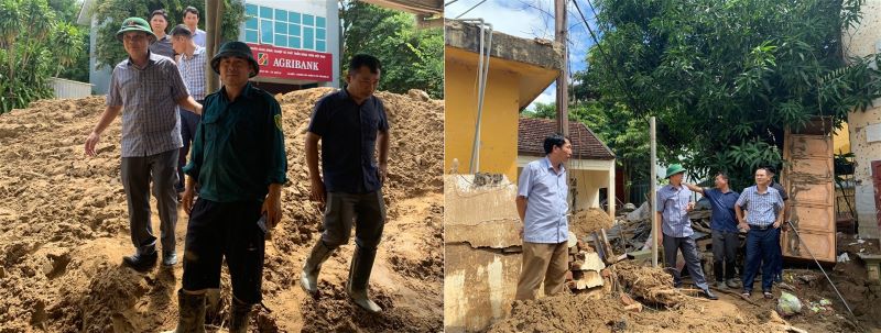 Ngành Thống kê thăm hỏi, trao quà hỗ trợ Chi cục thống kê khu vực Kỳ Sơn-Tương Dương khắc phục hậu quả mưa lũ 4